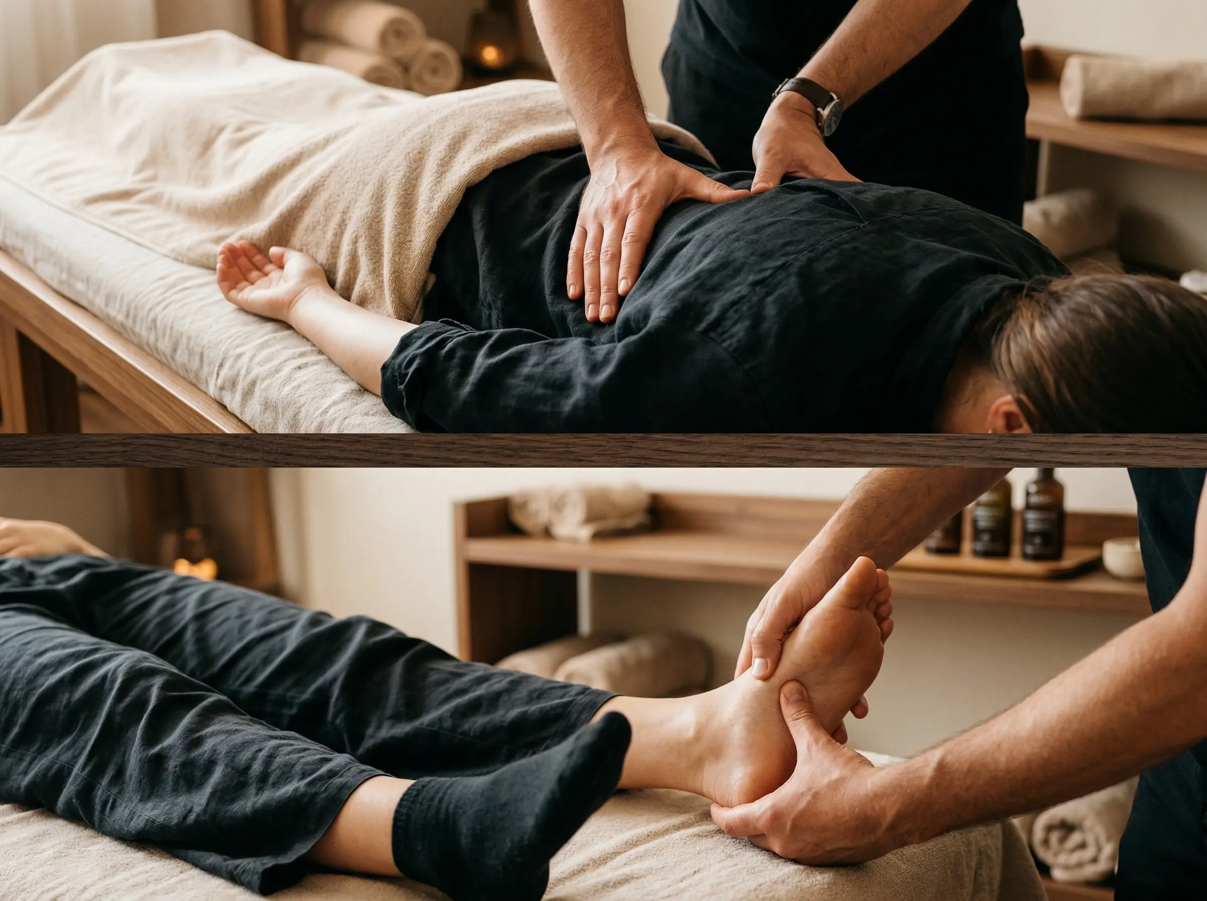 足ツボ&整体 お得コースの施術イメージ